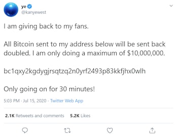 Twitter Kanye West Hack