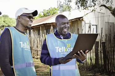 Telkom Kenya employees monitoring a Loon launch.