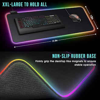 FLOPAD Large RGB Gaming Mouse Pad