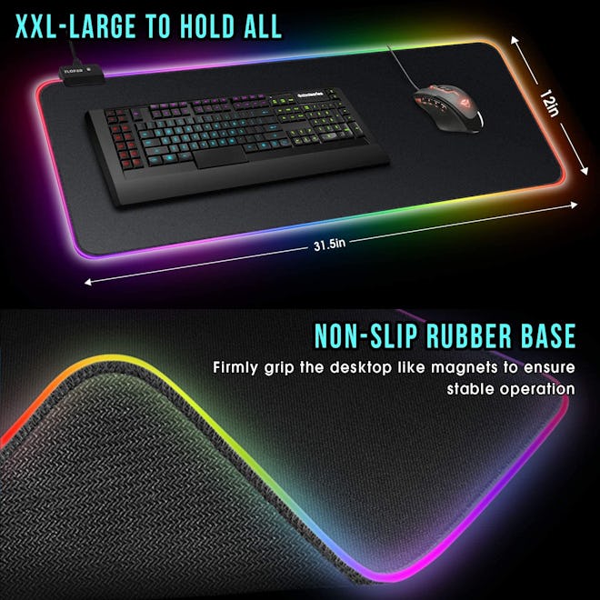 FLOPAD Large RGB Gaming Mouse Pad