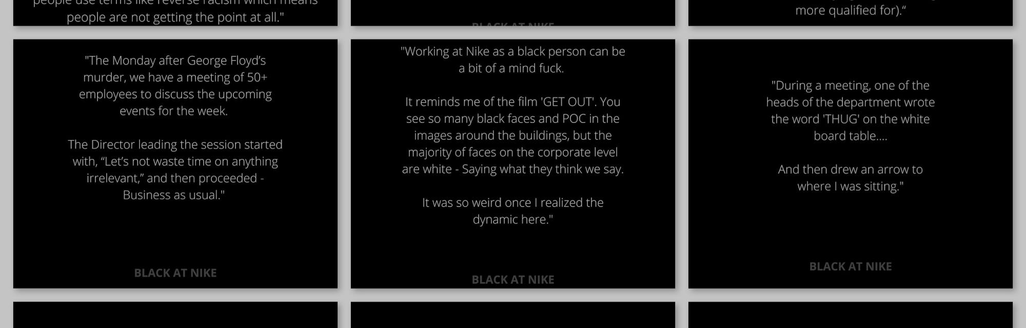 Nike top instagram black
