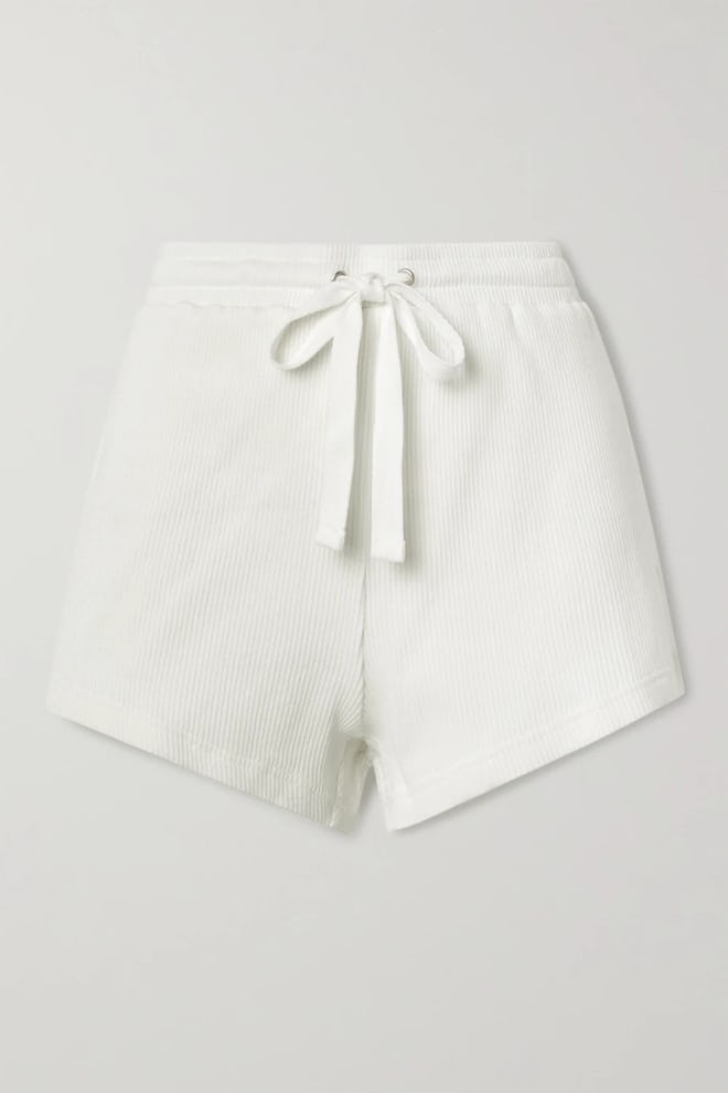 Ezi Ribbed Cotton-Jersey Shorts
