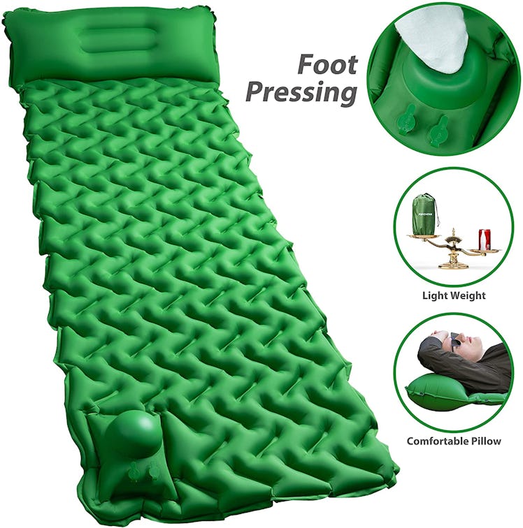 POPCHOSE Camping Sleeping Pad With Air Pillow