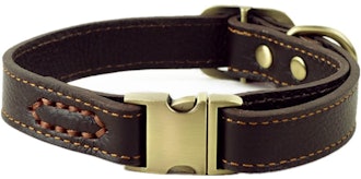 chede Luxury Leather Dog Collar