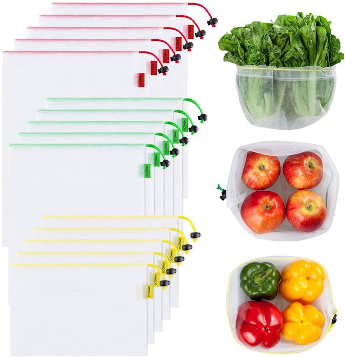 Ecowaare Reusable Mesh Produce Bags Set