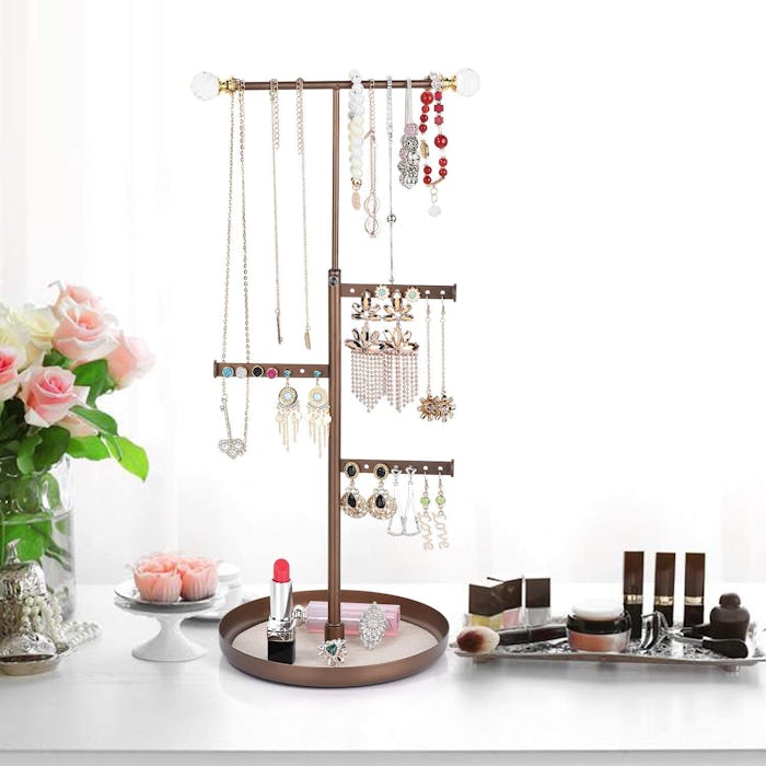 Keebofly Jewelry Tree Stand Organizer