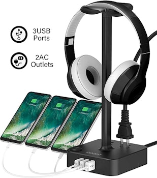 Cozoo Hradphone Stand with USB Charger