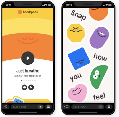 Here's where to find Snapchat's Headspace meditations in the app so you practice mindfulness.