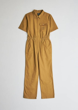 Short Sleeve Work Suit in Mustard