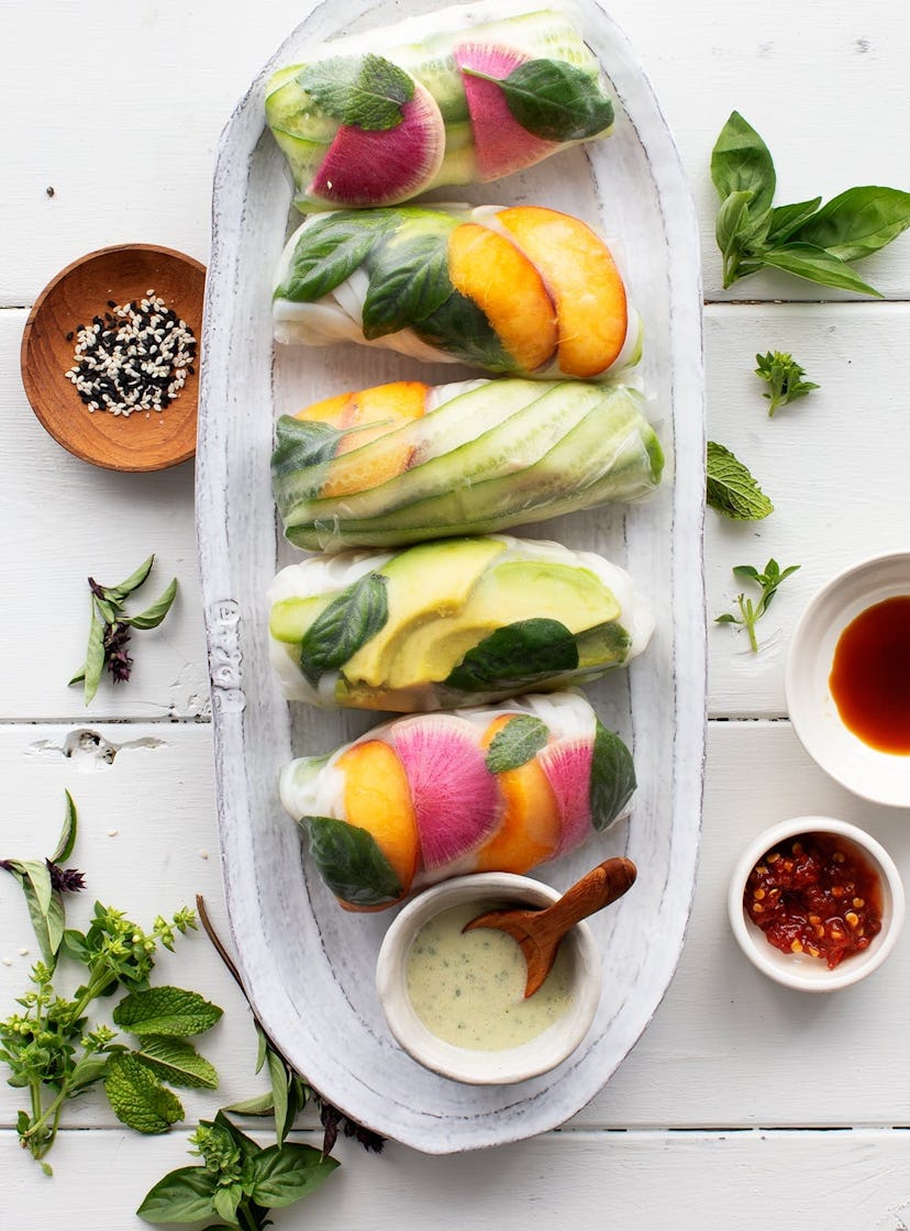 Avocado summer rolls are a refreshing summer dinner you can have on the go. 