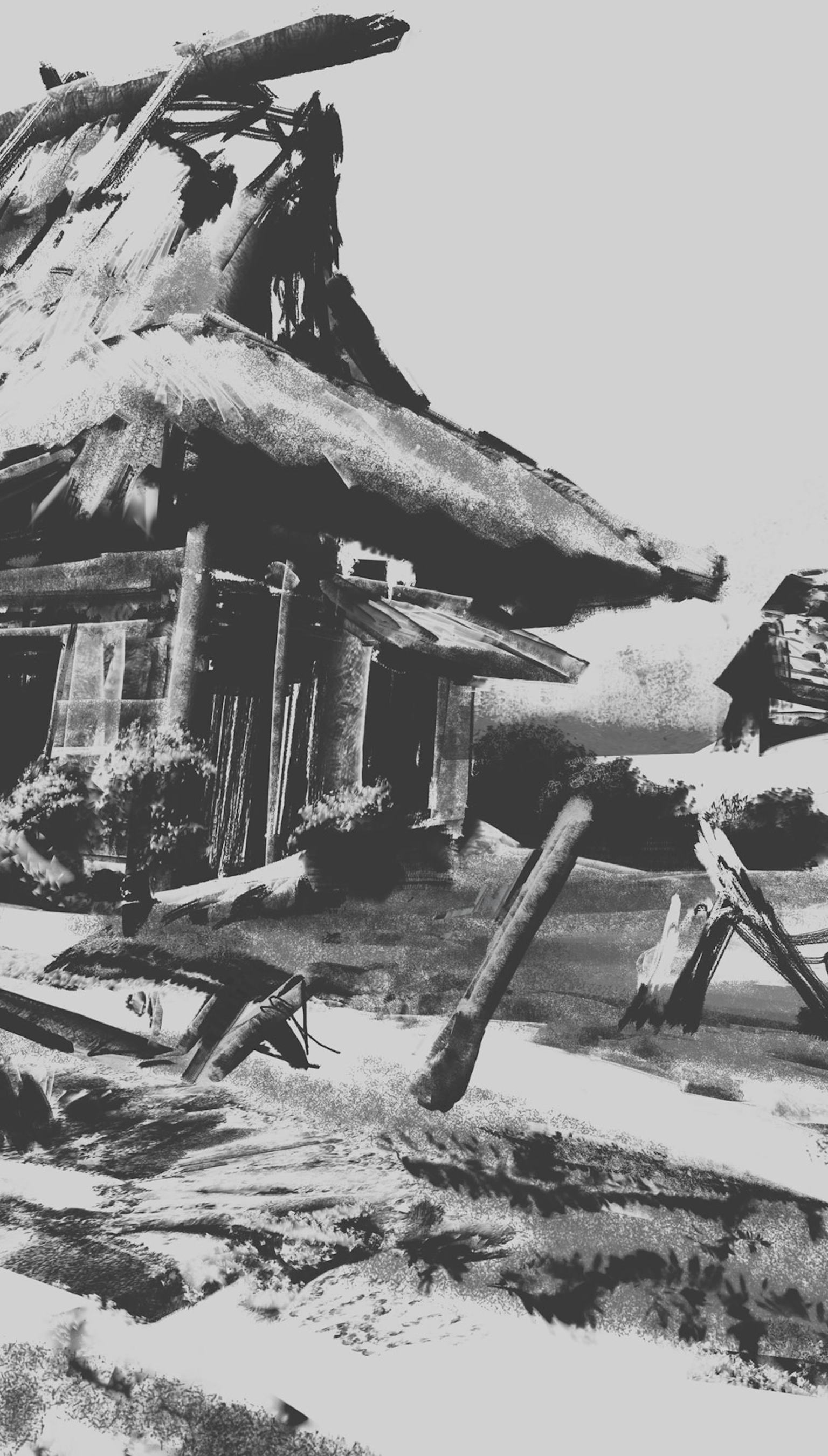 'Ghost of Tsushima' concept art finds beauty in destruction