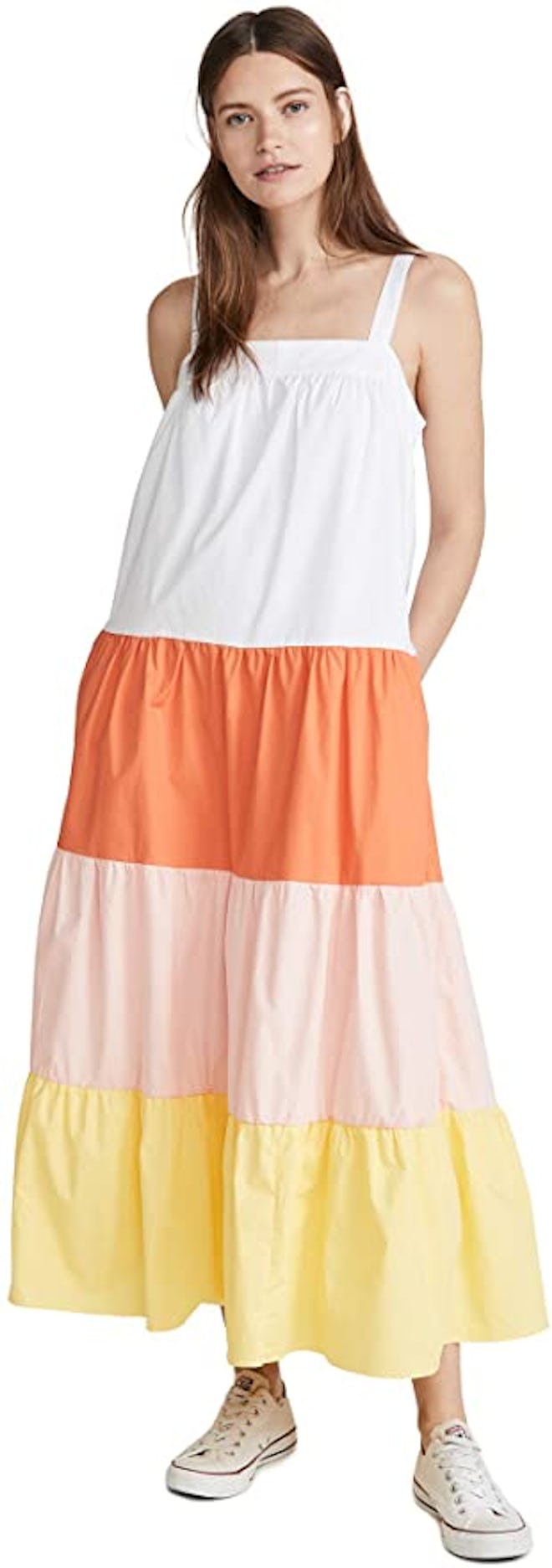 English Factory Colorblock Sleeveless Dress