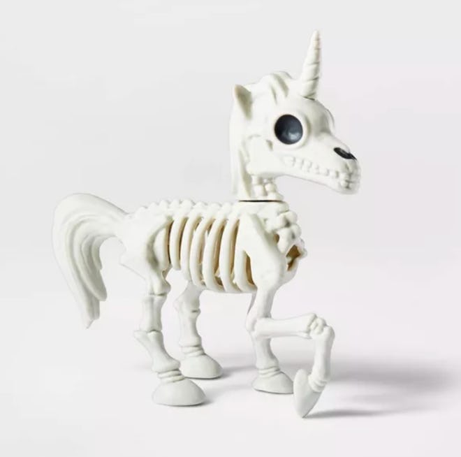 Small Unicorn Skeleton Halloween Decorative Prop