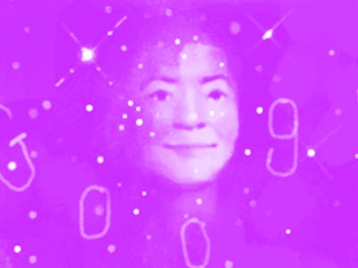A stylized version of an early version of the Google Doodle of Dilhan Eryurt