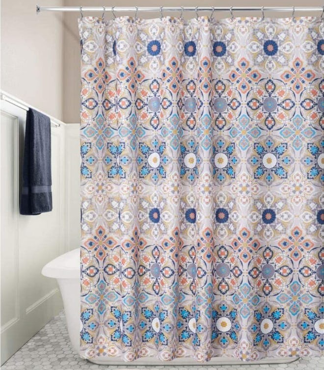 mDesign Fabric Shower Curtain