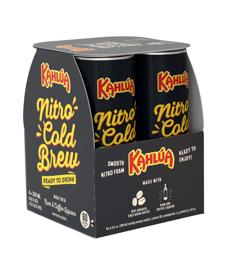 Kahlúa's new Nitro Cold Brew Cans feature rum and 100% Arabica cold brew.