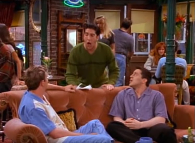 Ross stating "We were on a break" on 'Friends'