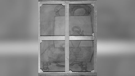 A Picasso sketch found on the back of the painting 'Still Life.'