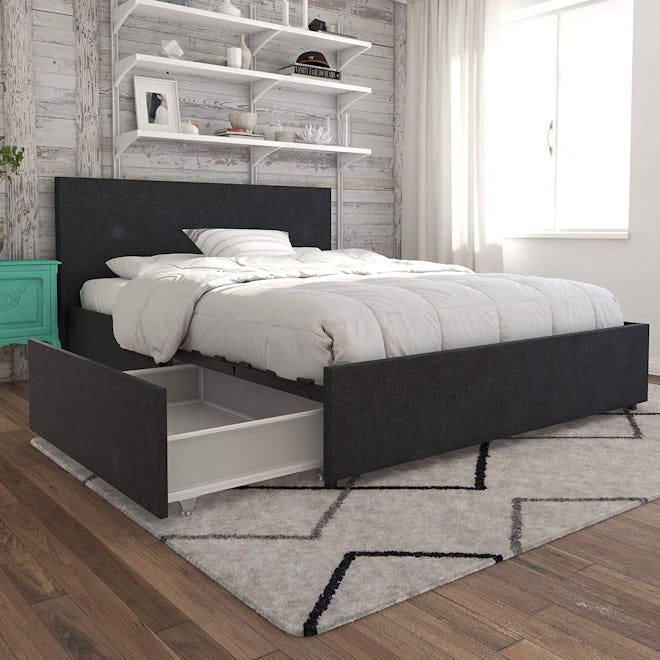 Novogratz Kelly Queen Size Bed With Storage