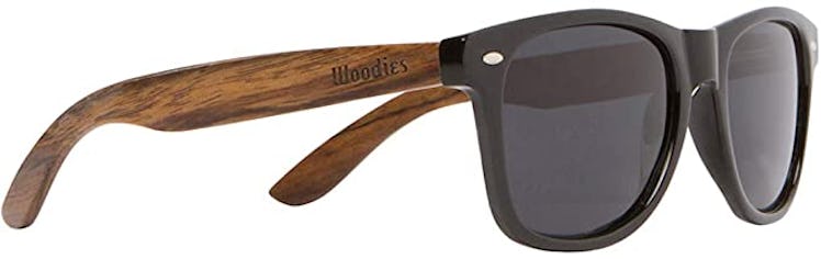 Woodies Wooden Sunglasses With Black Polarized Lens