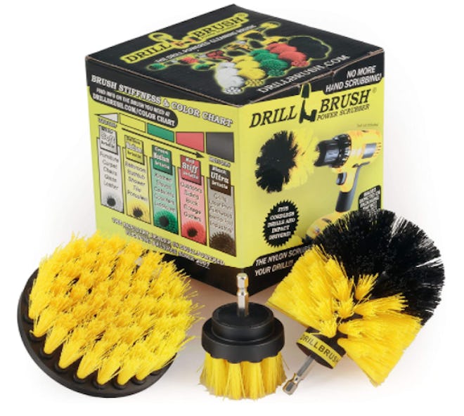 Drill Brush Power Scrubber Attachments (Set of 3)