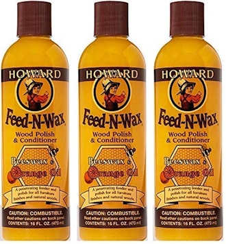 Howard Feed-N-Wax Wood Polish and Conditioner (3-Pack)