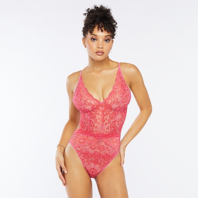 Floral Lace Teddy
