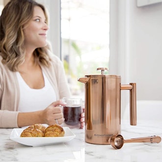 Olive + Crate Stainless Steel French Press (34 Ounces)