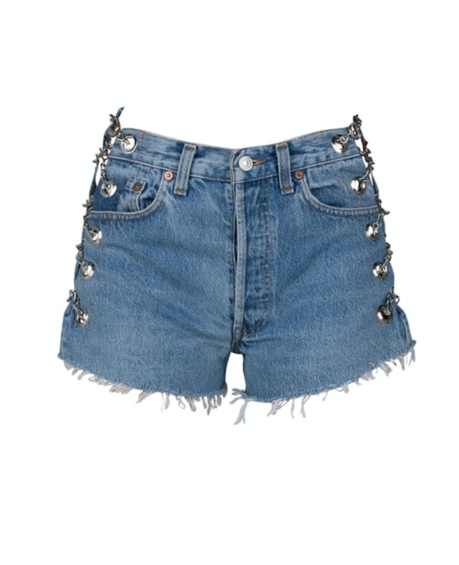 Vintage Blue Chain Shorts