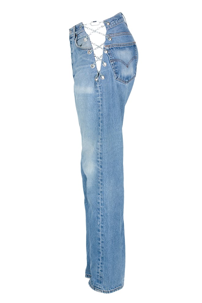 Vintage Blue Chain Pant
