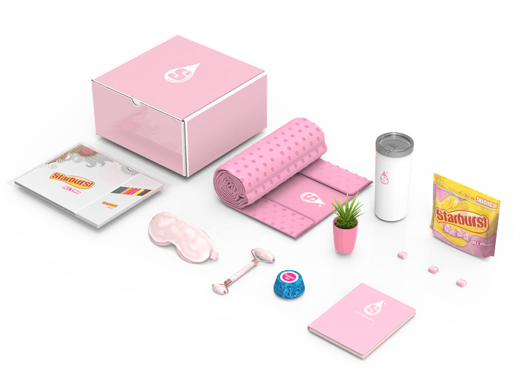 Here's how to get a Starburst All Pink Self-Care Kit to feel pampered.