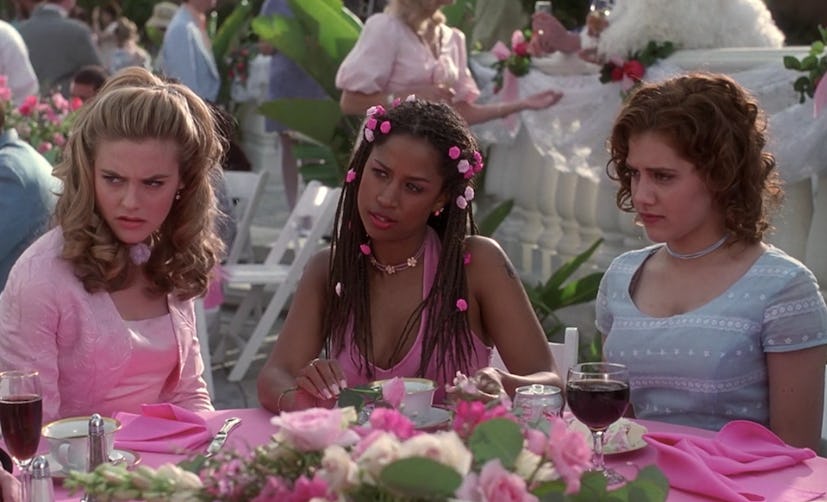 The three main character's wedding hairstyles were an iconic beauty moment in the movie Clueless 
