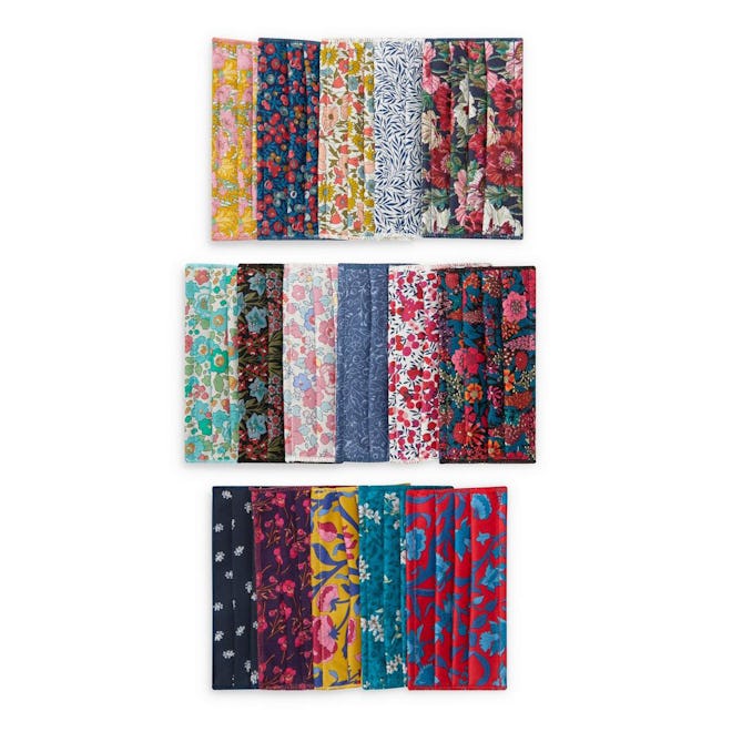 Liberty of London Assorted Upcycled Tana Lawn Cotton Face Coverings, Set of Five