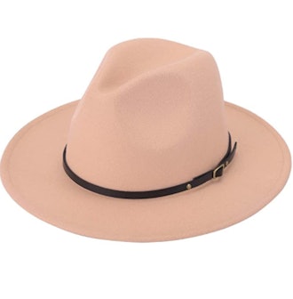 Lanzom Wide Brim Panama Hat 