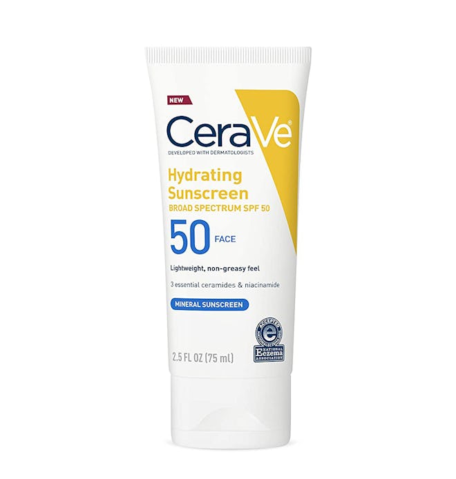 CeraVe 100% Mineral Hydrating Sunscreen Broad-Spectrum SPF 50