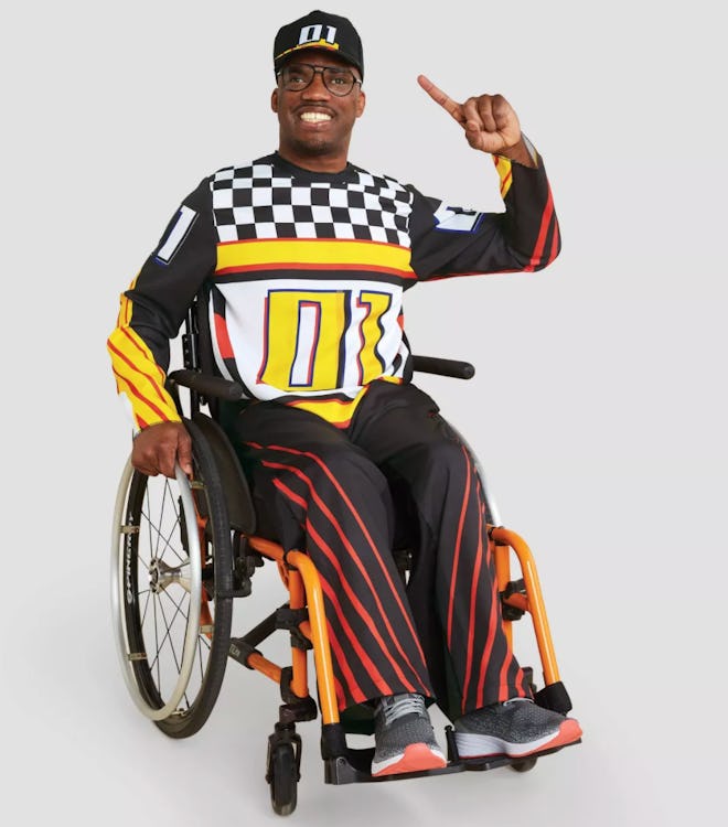 Adult Adaptive Race Car Halloween Costume Jumpsuit With Hat