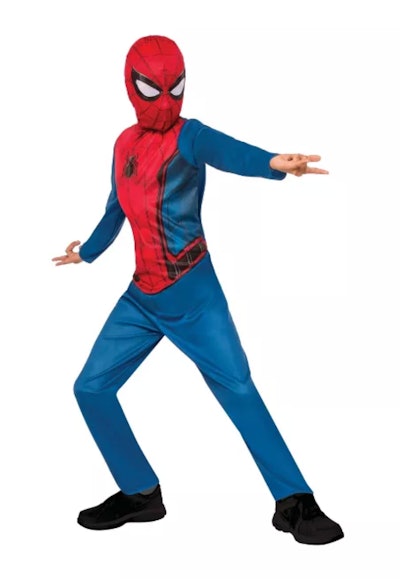 Kids' Marvel Spider-Man (Blue/Red) Halloween Costume Jumpsuit with Mask