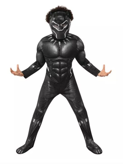Kids' Marvel Black Panther Halloween Costume Muscle Jumpsuit with Mask
