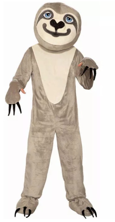Adult Sloth Mascot Halloween Costume