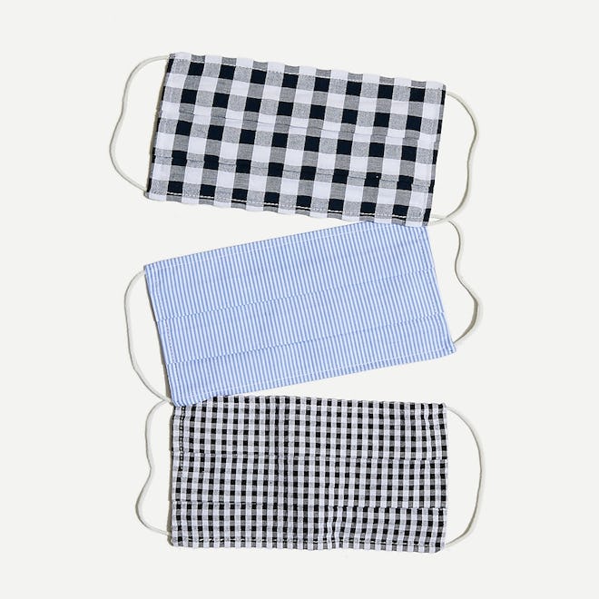 J.Crew Pack of Three Nonmedical Face Masks
