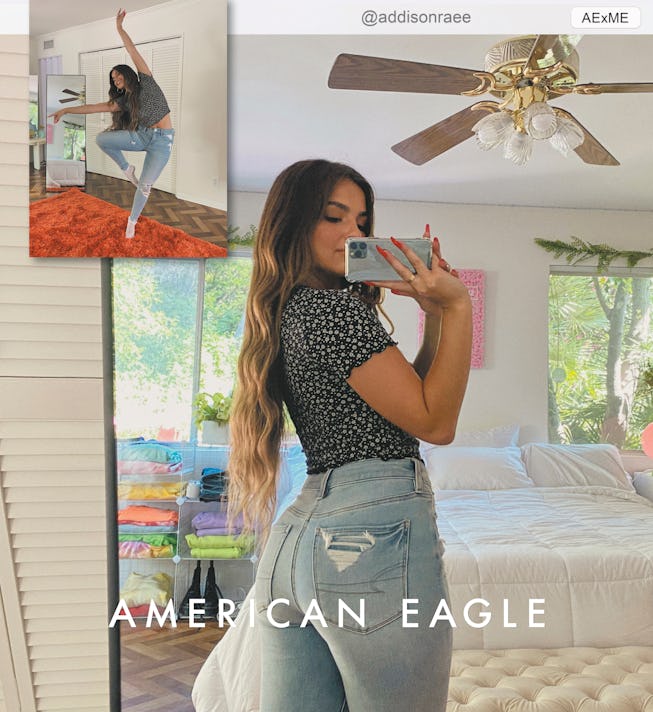 Tiktok S Addison Rae Landed Her First Fashion Campaign With American Eagle Tiktok S Addison Rae Landed Her First Fashion Campaign With American Eagle