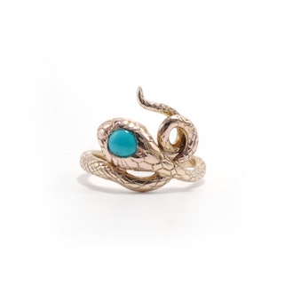 VICTORIAN TURQUOISE SNAKE RING (c. 1890)