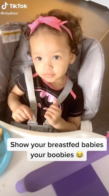 Some moms on TikTok have received criticism for the age of their breastfed babies in viral TikTok tr...