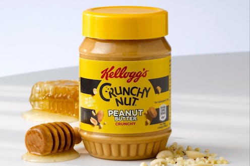 A jar of Crunchy Nut peanut butter