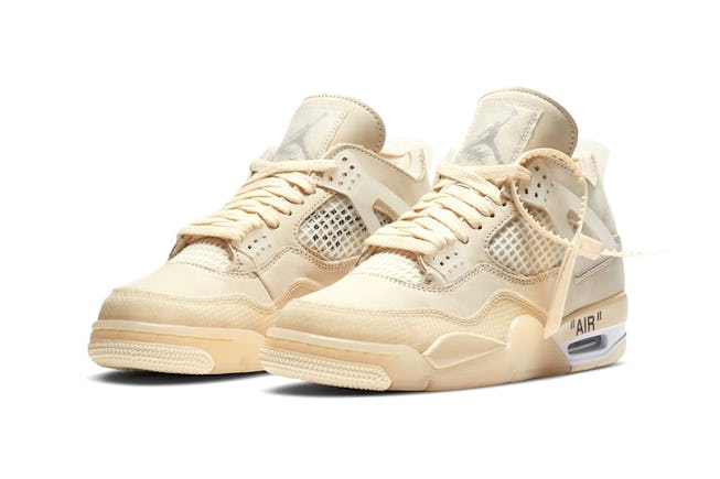 Off White S New Air Jordan 4 Sneaker Is Breaking Resale Records Off White S New Air Jordan 4 Sneaker Is Breaking Resale Records