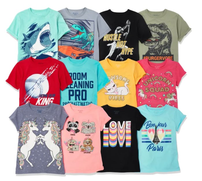 t shirts from the children's place