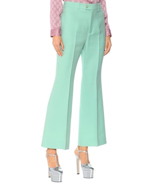 High-Rise Flared Cady Pants