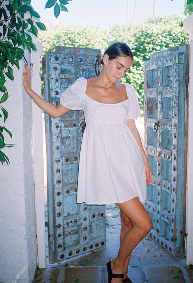 Delfina Dress White Cotton