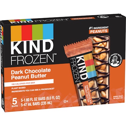 These Kind Frozen bar flavors feature a tasty chocolate and peanut butter option.