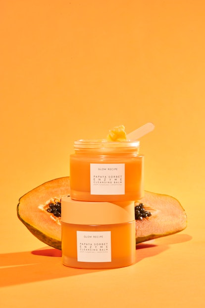 Glow Recipe's Papaya Sorbet Enzyme Cleansing Balm puts to use the many skin-loving enzymes of the fr...